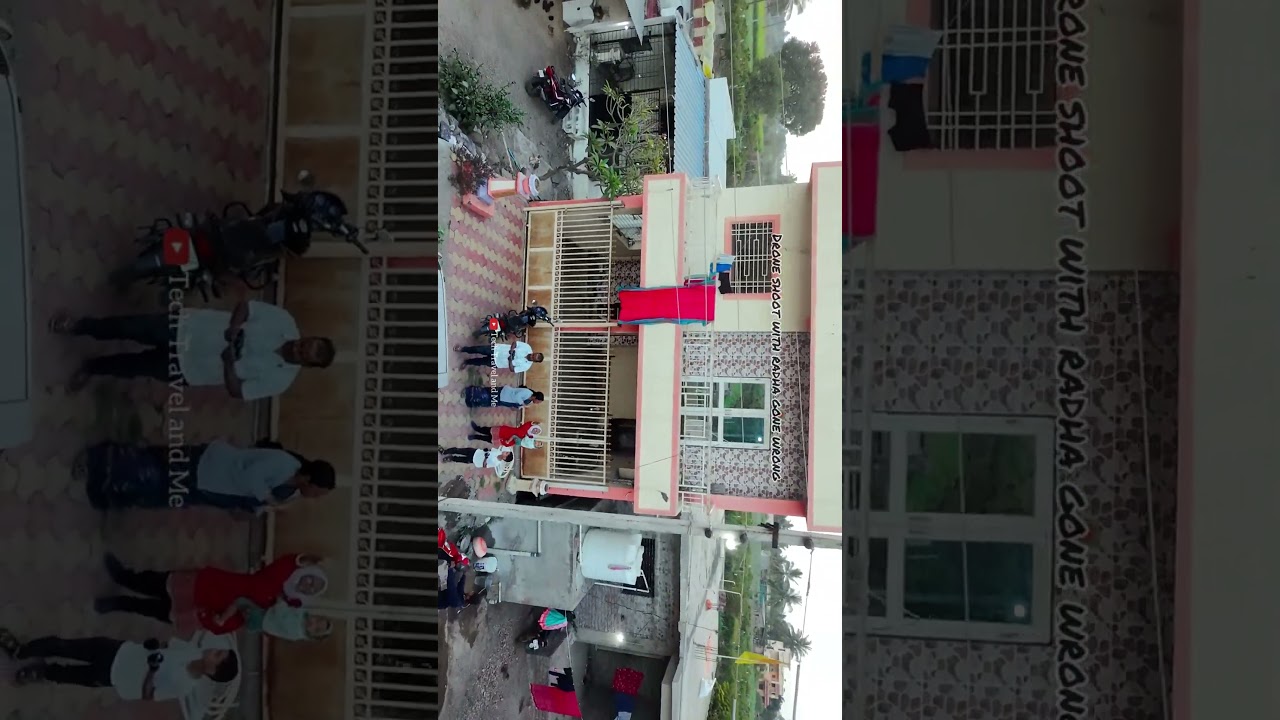 Drone shoot with Radha ✨❤️ #droneshot #view #home