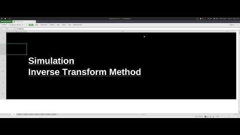 Inverse Transform Method