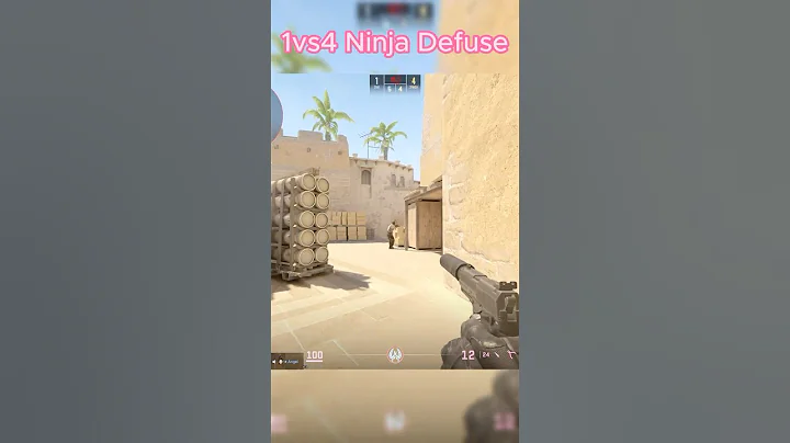 Sneaky Ninja Defuse 1vs4... #shorts #cs2