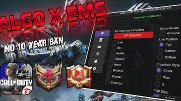CODM GARENA MOD MENU CHEAT NO BAN | NO 10. YEAR ALGO X EMS DELUXE