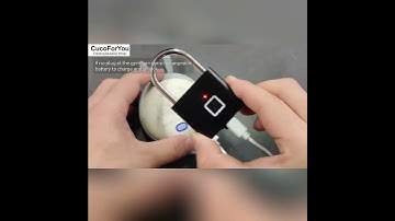 Smart Mini Fingerprint Lock, Keyless USB Rechargeable Padlock