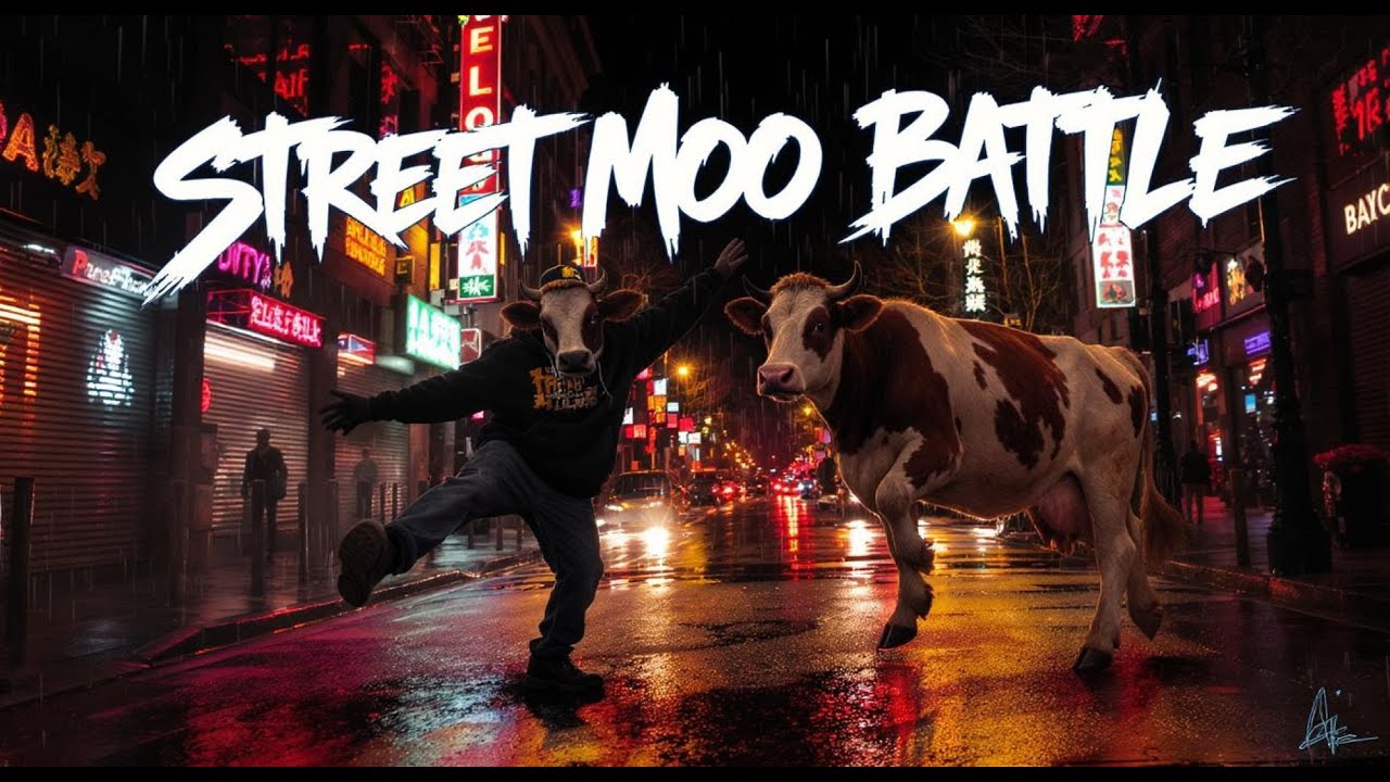 Urban Street Dance Cows – Funny Dancing Cows, DJ Cow Beats, Cool Moo Style 2025