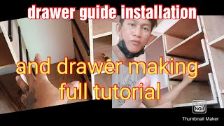 DRawer guide ball bearing/soft close installation plus drawer making full tutorial screenshot 3