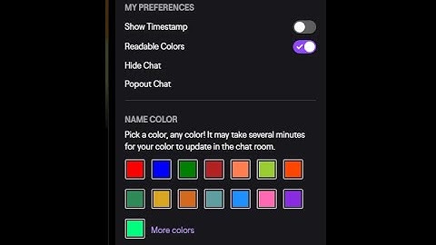 How to CHANGE the COLOR of your NAME in TWITCH chat "UPDATED".