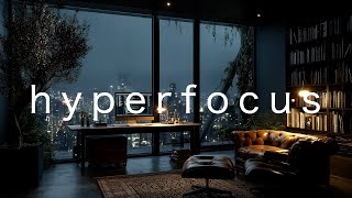 Focus Like A CEO • Quiet Luxury Rain Night Penthouse Office | Hyperfocus Deep Work Music Net Worth