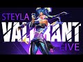 Valorant 5 stack and Teamcode | Live With Steyla |#gamergirl #Steylalive