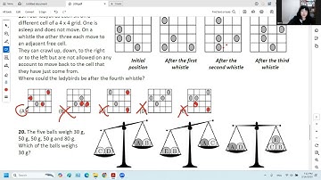 2018 Math Kangaroo Levels 5-6 Question #17- #24  袋鼠数学2018试题5-6年级，第十七道题到第二十四道题解析