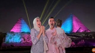 شهد وسيامند أول حفلة تحديد جنس المولود على الأهرامات Nagham