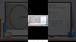 Grade 9 - Math - Relative position and distance between center and the line