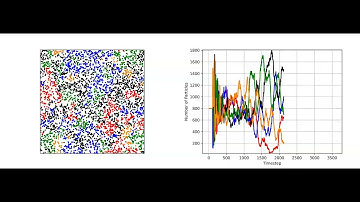 Rock-Paper-Scissors-Lizard-Spock with 4000 particles | 1