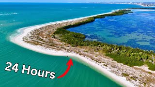 I Spent 24 HOURS Camping on SHELL KEY