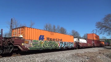 NS 7571 (GE ES40DC) leads the N 23G