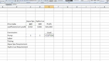 Solve Linear Programming Problem in Excel with Solver_Blue Ridge Example