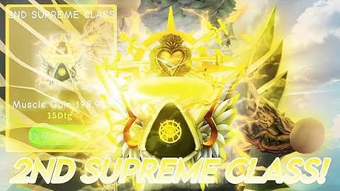 Unlocking 2ND SUPREME CLASS + ULTIMATE SUPREME Rank in Lifting Simulator!