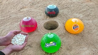 Experiment Cola, Sprite, Fanta, Mirinda And Mentos Underground