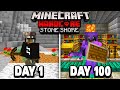I Survived 100 Days in a STONE SHORE WORLD in Minecraft Hardcore...