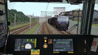 BVE5 相鉄本線 特急 海老名~二俣川（14.1km） 相鉄20000系運転 Sotetsu Main Line Ebina to Futamata-gawa