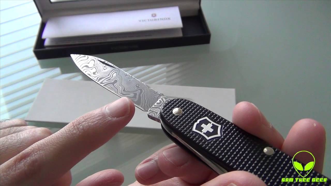 Victorinox Swiss Army Alox Damascus Steel 2010 LE Review YouTube