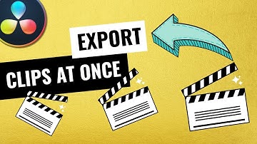 Export MULTIPLE CLIPS at Once in DaVinci Resolve