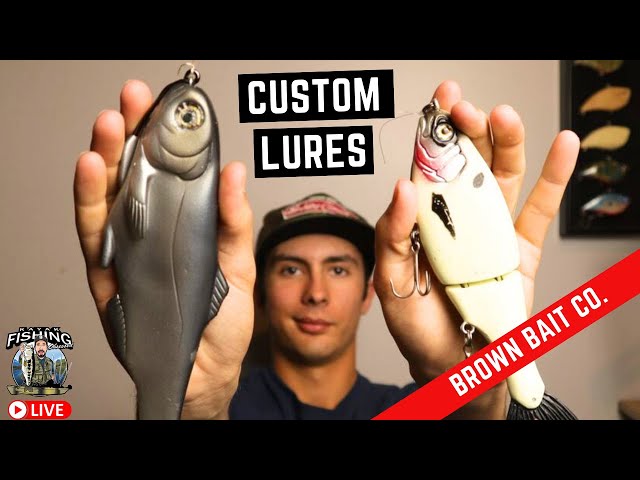 Fishing BIG Custom Lures for BIG BASS with Brown Bait Co. 