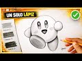 Cómo Dibujar a KIRBY ???? solo con 1 Lápiz - Dibujo Tutorial - Paso a Paso