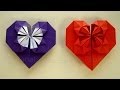Origami Herz falten - Basteln mit Papier - DIY Geschenkideen Geburtstag / Muttertag selber machen