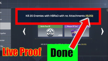 Kill 20 enemies with hbra3 with no attachments