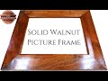 How To Make a Solid Wood Picture Frame/ With Walnut!