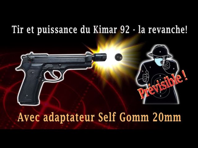 Adaptateur / Embout pistolet d'alarme Umarex + 10 balles