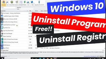 How to Uninstall Programs / Apps on Windows 10 /How To: Use Revo Uninstaller - Free/ clean registry