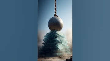 Ultimate Wrecking Ball Glass Smash! 💥😱 #asmr #cute