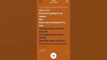 Thumbnail of INSANE lyrics
