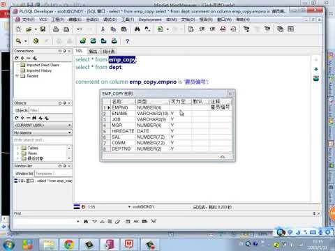Java Web进阶-Oracle-38.给表添加注释