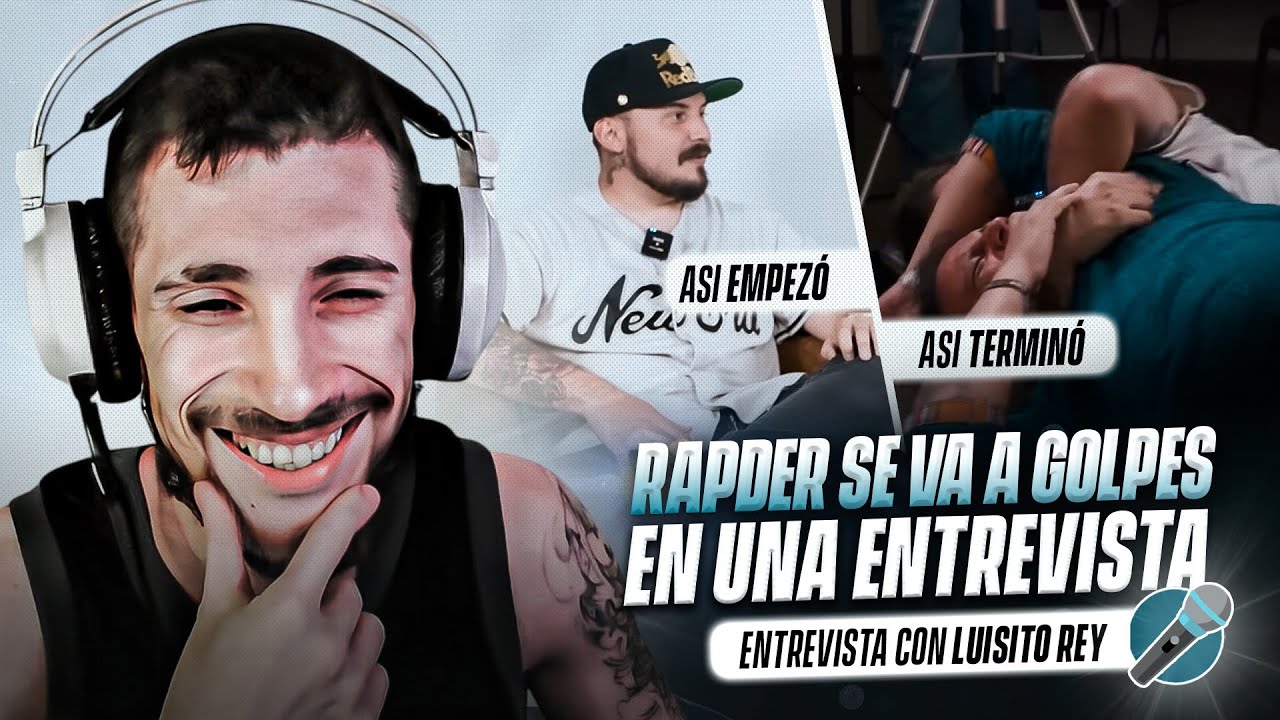 RAPDER SE VA A LOS GOLPES EN UNA ENTREVISTA - Reacción a ''El punto con Luisito Rey''