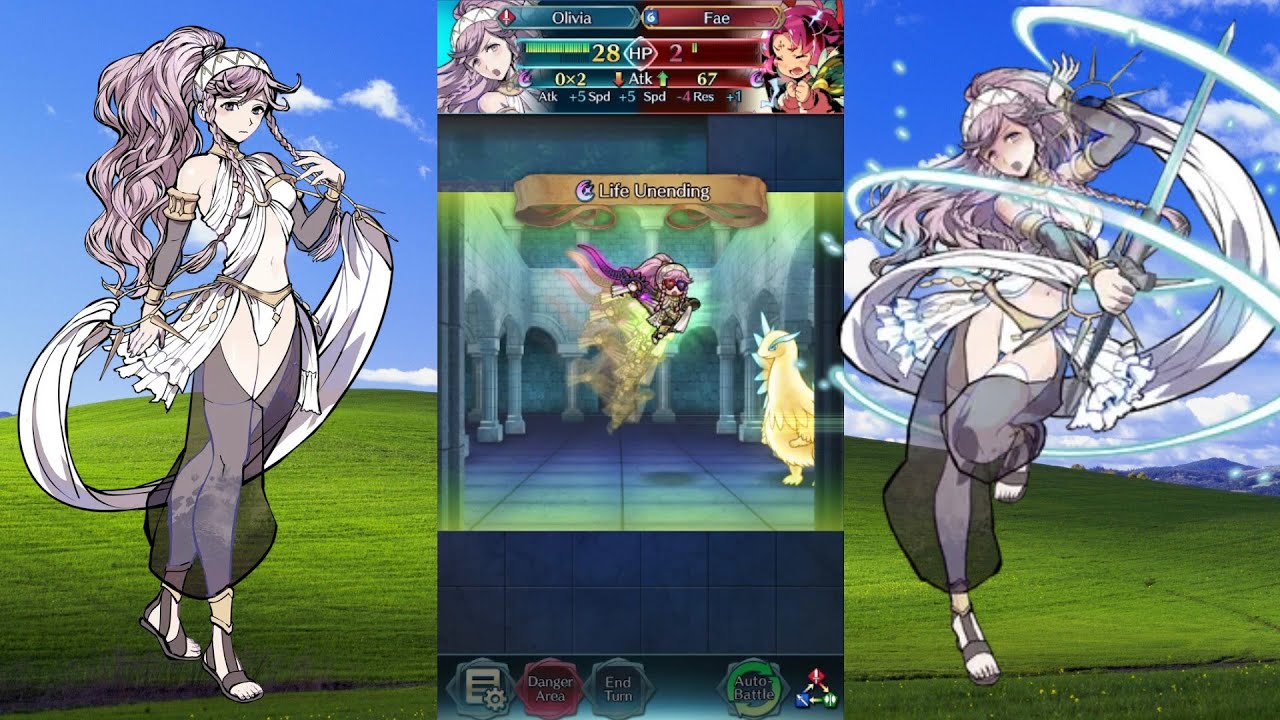 Fire Emblem Heroes: 1 Star Olivia True Solos Abyssal L!Fae