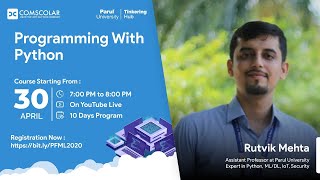 Programming with Python Bootcamp Course #Python #Free #Course