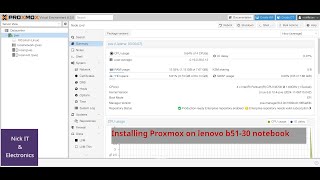 Install Proxmox VE and create a vm
