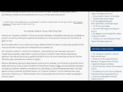 rel=”noopener noreferrer” Komutu Nedir, Ne İşe Yarar?