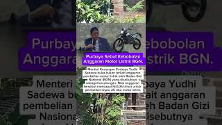 Purbaya Says BGN Electric Motorcycle Budget Was Leaked. #videoshorts #shorts #purbaya #.