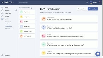 How to Preview Your RSVP Form