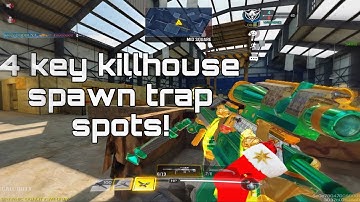 4 KEY killhouse spawn trap spots to use in 1v1’s (u may get banned)