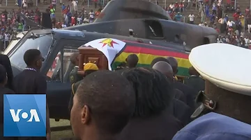 Mugabe Casket Arrives at Stadium in Zimbabwe