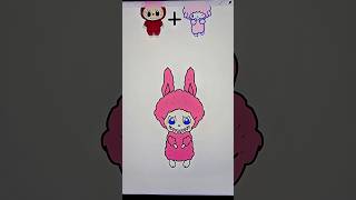 Labubu x My Sweet Piano Mixed|Who&#39;s Next? #labubu #sanrio #drawing #art #fanart #shortsart