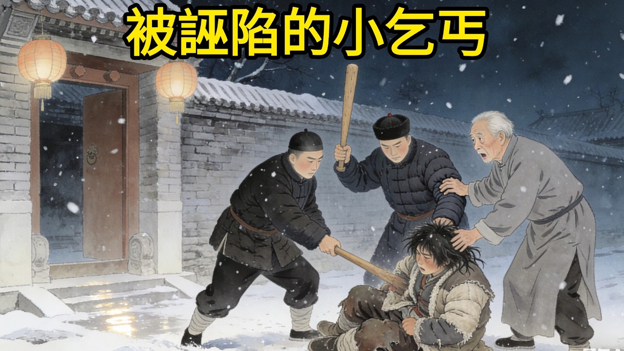 8 歲小乞丐雪夜救下凍僵老人，老人贈他一塊玉佩報恩，卻被人誣陷偷竊，正要受罰時，一道怒吼突然響起！#民間故事 #故事頻道 #感人故事 #情感