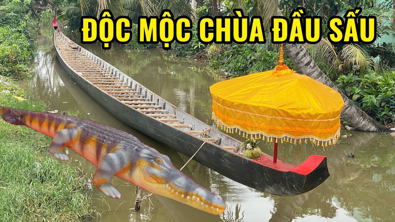 Ghe ngo độc mộc chùa Đầu Sấu đã cập bến an toàn