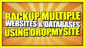 How To Backup Multiple Websites & Databases Using DropMySite