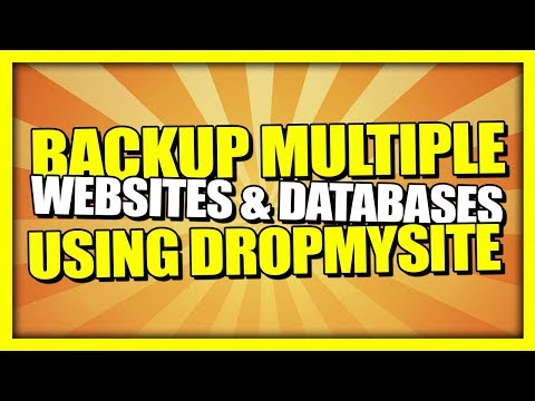 How To Backup Multiple Websites & Databases Using DropMySite