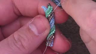 Learn the Basics of the Twisted Tubular Herringbone Stitch - A Beading Tutorial by Aura Crystals