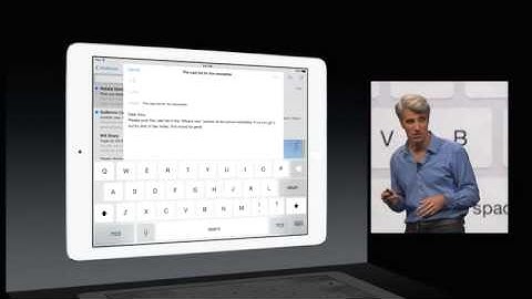 iOS8 swipe down gesture split screen multitask?