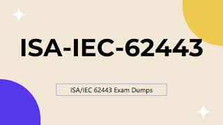 ISA-IEC-62443 ISA/IEC 62443 Cybersecurity Fundamentals Specialist Dumps